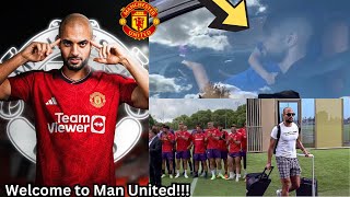 Sofyan Amrabat final goodbye to Fiorentina 🔥 as Amrabat fly to Manchester for his medicals.