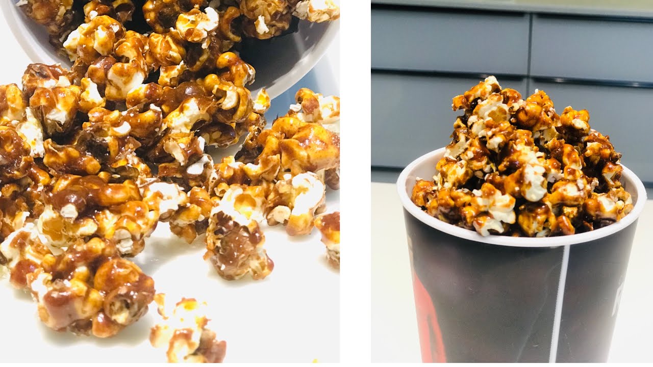 Caramel popcorn | popcorn Recipe | Naza Nazmin Vlogs - YouTube