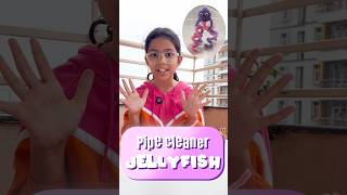 Let’s Make Colorful Jellyfish Using Pipe Cleaners🪼, Fun Art &amp; Craft for Kids, Adi Connection #shorts