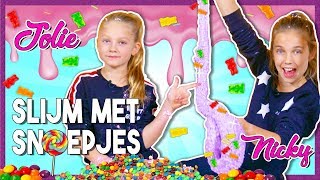 DIY SNOEP SLIJM MAKEN met JOLIE & NICKY (OMG!)