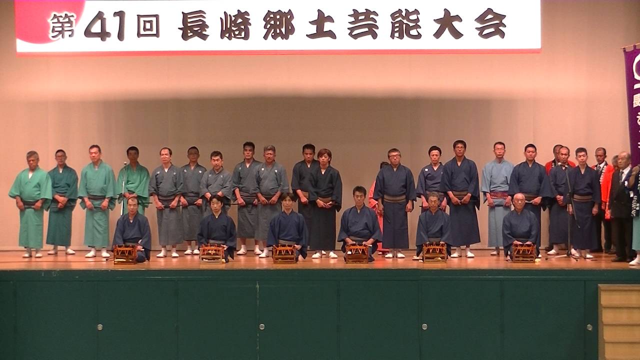 長崎シャギリ　第41回長崎郷土芸能大会　長崎市民会館体育館　20161002 134526