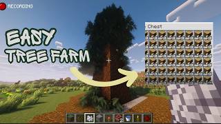 Ultimate Minecraft Tree Farm 🌳 | Easy &amp; Efficient Wood Farm Tutorial