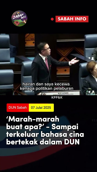 viral lagi, dun sabah yb warisan bertekak dengan yb grs, hingga keluar slang cina #sabah #yb #grse