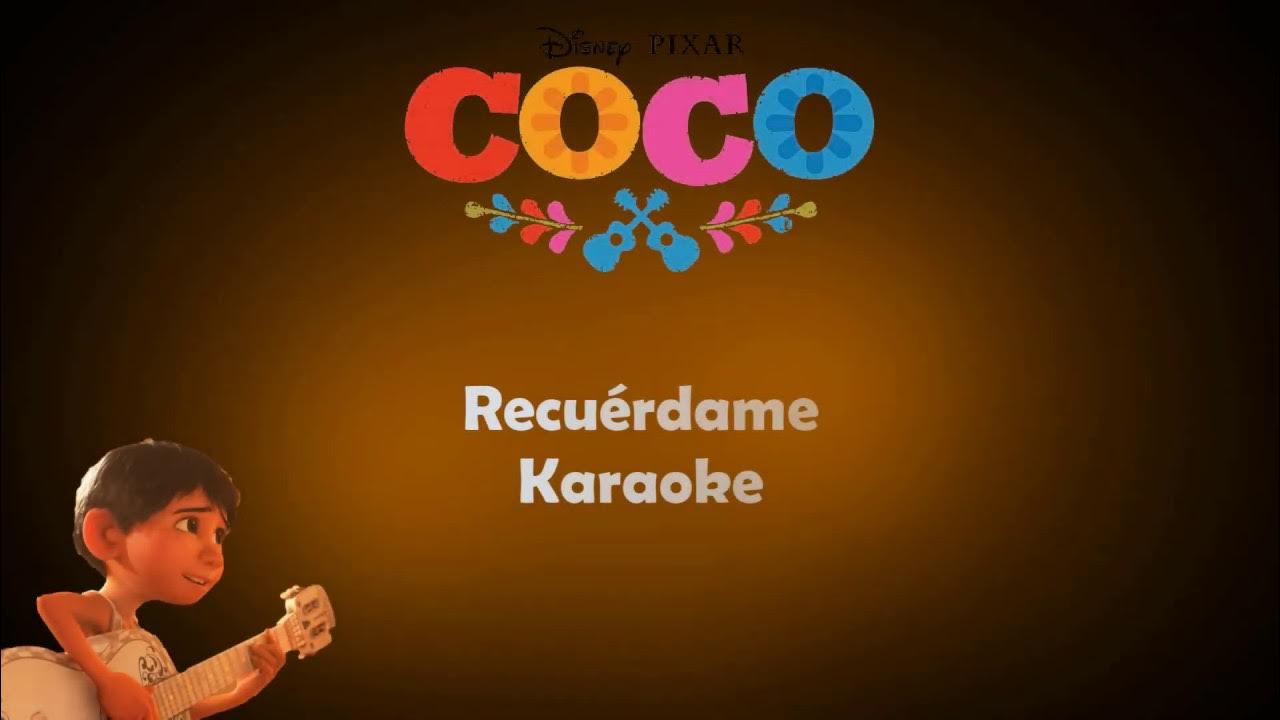 Recuérdame | Coco | Karaoke - YouTube