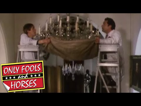 FUNNY! Only Fools: Del Boy & Rodney smash the chandelier - Comedy Greats - BBC