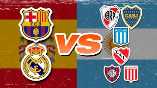 Colonizadores | barca y real madrid vs. equipos argentinos
