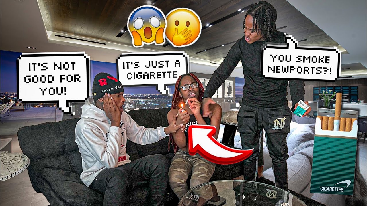 Веду себя так, будто курю сигарету! *Будьте серьёзны*