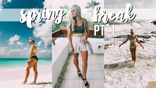 Cozumel spring break vlog pt. 1: traveling, swimming, & ocean views