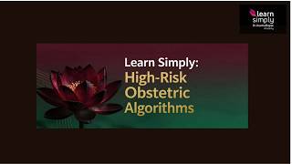 Obesity High Risk obstetrics Algorithms    Learn Simply Acadamy