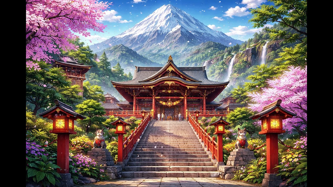 2AM Chill Mountain Travelling Temple Relaxing - lo-fi sounds to relax and chill