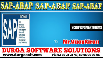 SAP || SAP -ABAP- SCRIPTS /SMART FORMS