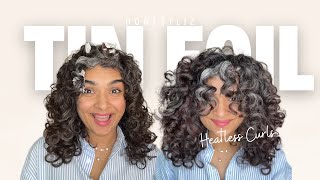 How to get heatless curls? Use tin foil to tame stubborn curly hair!