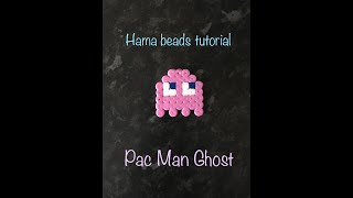 Hama beads tutorial Pac man Ghost