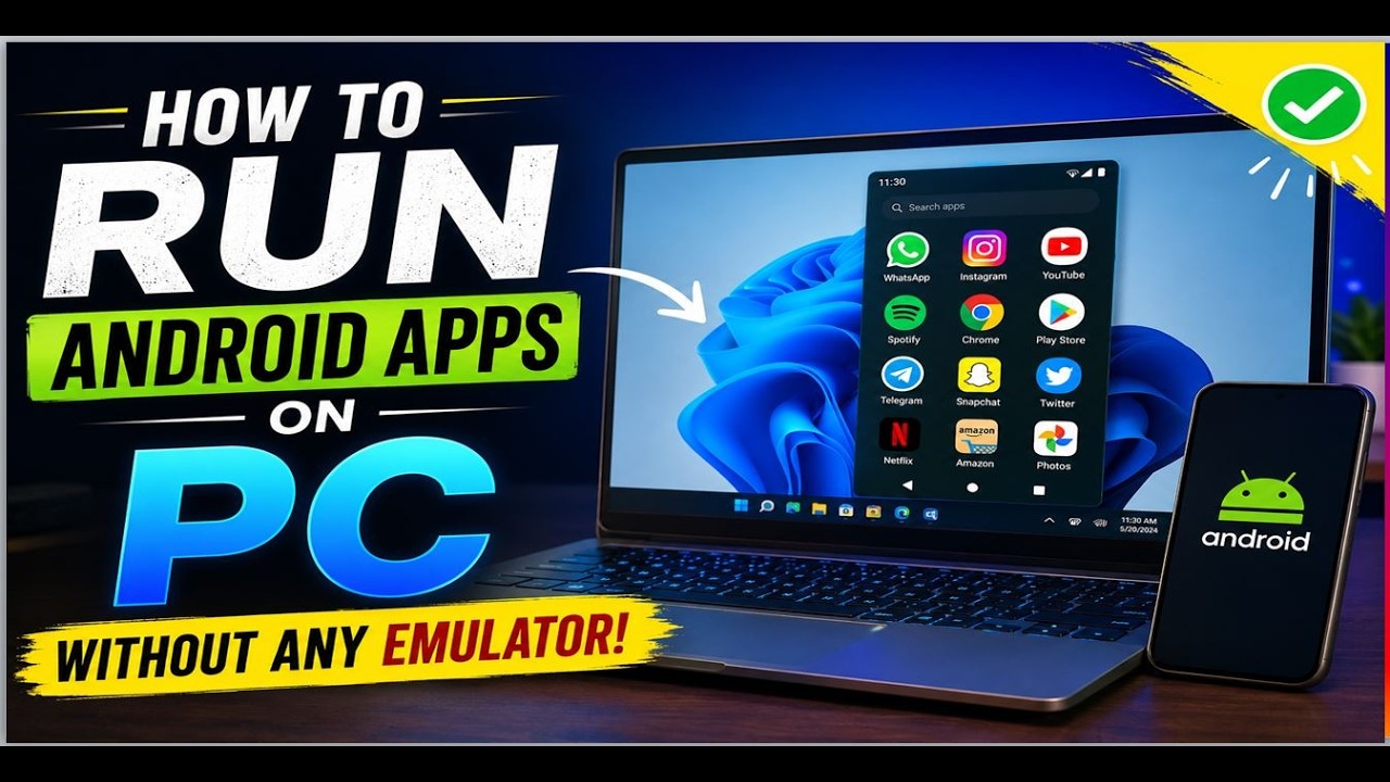 How to RUN Android Apps on PC Without Any Emulator - YouTube