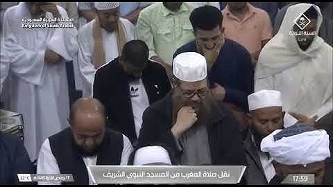 ابداع رائع الشيخ احمد بن طالب - تلاوة جميلة جدًا صلاة المغرب من المسجد النبوي الشريف