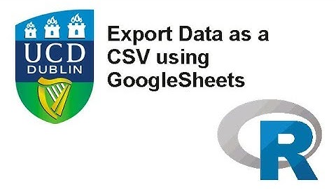 Export data as a CSV file from Goggle sheets