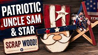 Rustic Americana Decor Made From Scrap Wood