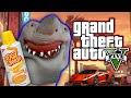 SHARK PUPPET PLAYS GTA V IN REAL LIFE!!!!!