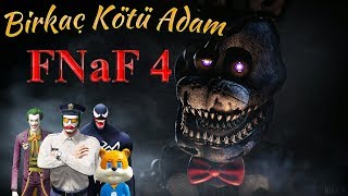 Birkaç Kötü Adam FNaF 4 Korku Oyunu Oynuyor Joker Venom Sincap ve Kuzen