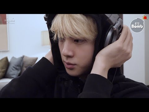 [bangtan-bomb]-jin,-recording-his-first-ever-composition---bts-(방탄소년단)