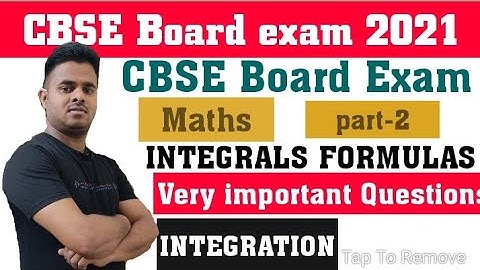 INTEGRATION All Formulas Quick Revision For Class 12th Math with Tricks and Basics NCERT SOLUTION -2