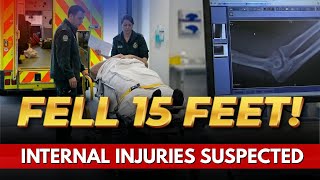 15 Foot Fall Onto Concrete Internal Bleeding Risk | 24 Hours In A&E UK Season 05