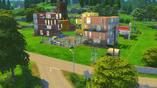 Industrial Apartment Complex Speed Build | The Sims 4