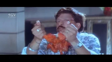 Vishnuvardhan Eating Chicken Like Never Had Before | Lokesh | Mojugara Sogasugara Movie Best Scene