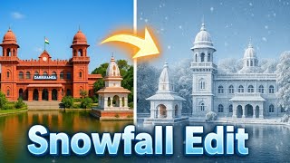 Trending Snowfall Video Editing Tutorial |Instagram Edits App Snowfall Video|Normal To Snowfall Edit screenshot 4
