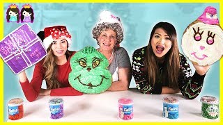 Giant Size Christmas Cookies Baked For Santa With Princess Squad