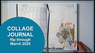 Collage journal - flip through March 2020