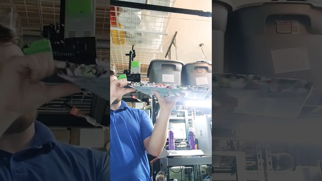 Remelted PLA scraps turned into MASSIVE sheet of plastic! 