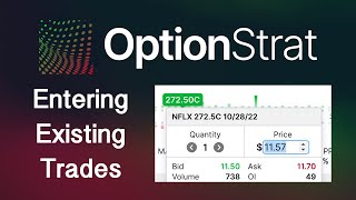 OptionStrat Tips: Entering an EXISTING trade