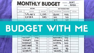 September Monthly Budget With Me | $6,000 Budget Planner
