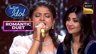 Pawandeep \& Arunita की आवाज़ में 'In Dino' सुन Impress हुई Shilpa | Indian Idol 12 | Romantic Duet