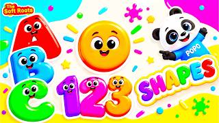 Preschool Learning activities for 3 year olds at home | Learn ABC Phonics Shapes Numbers Colors 🌈 screenshot 1