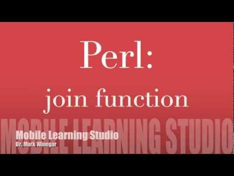 Perl: join function
