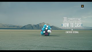 Cinema 4D Tutorial compositing (3d animations on 2d images) Wealth