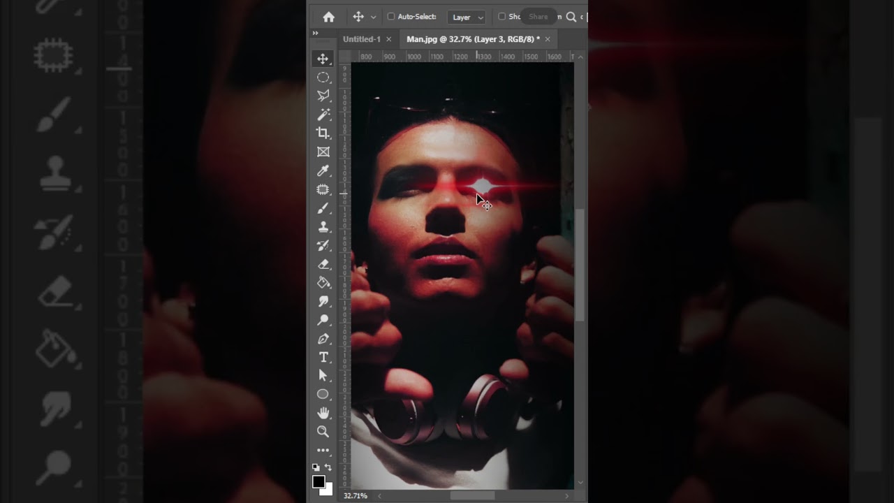 How to Add Heat Vision to your Photo in Photoshop  