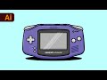 Adobe Illustrator Tutorial - Create a Nintendo Gameboy Illustration (HD)