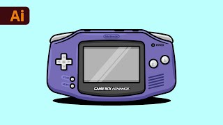 Adobe Illustrator Tutorial - Create a Nintendo Gameboy Illustration (HD)