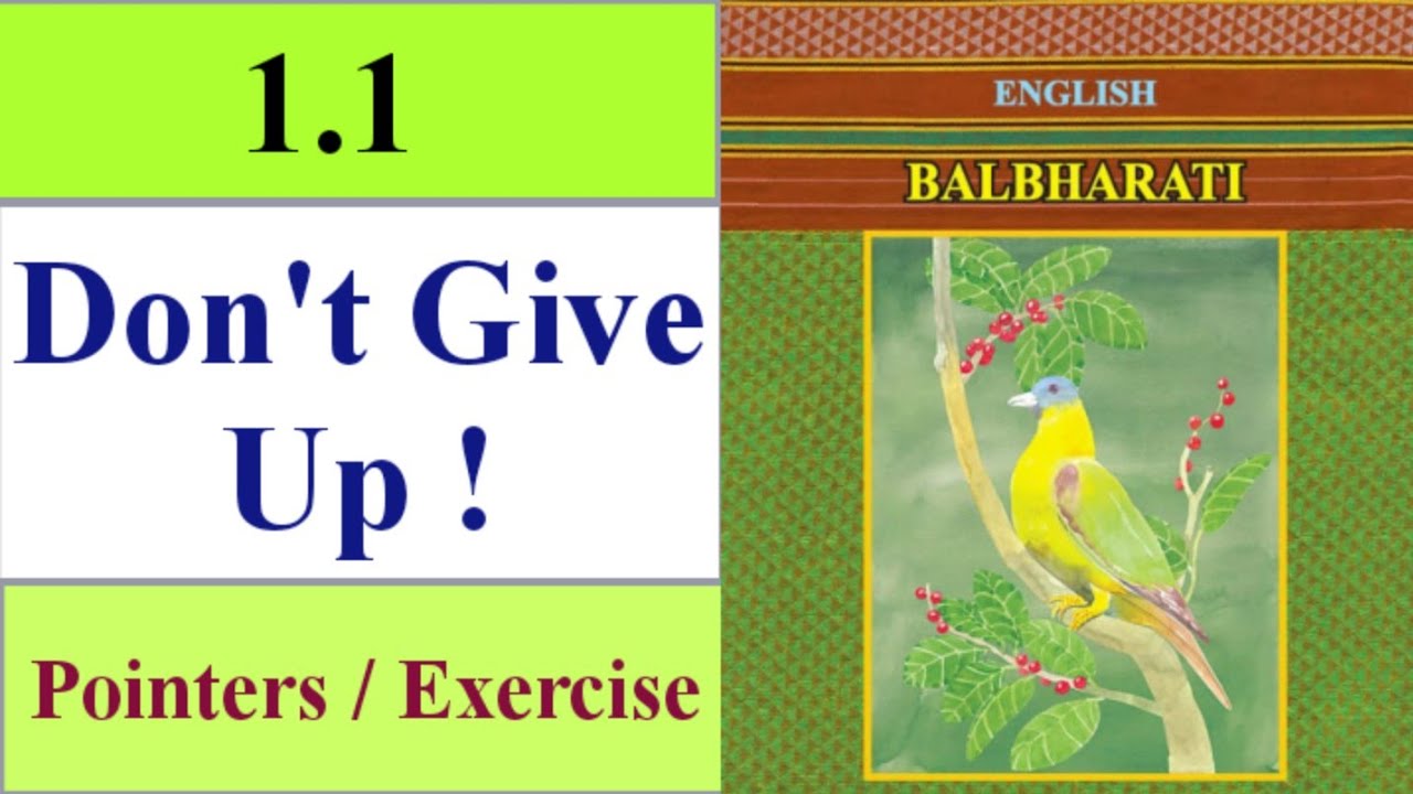 don't give up 6th std question answer