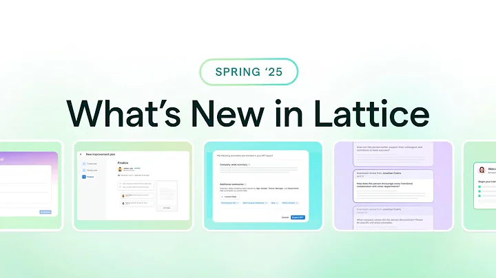 What's New in Lattice: Spring 2025