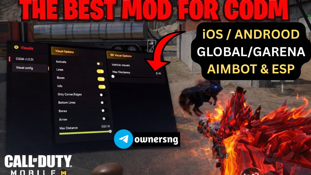 Codm MOD Menu Aimbot/Esp | V1.0.53 | Global Hacks Cod Mobile 🚀
