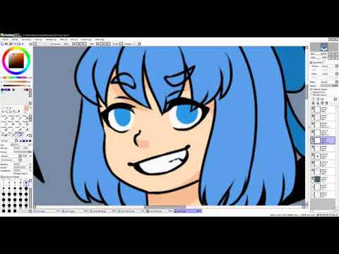{Speedpaint} Cirno [Happy New Year!] OLD