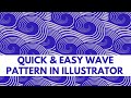 Wave Pattern in Illustrator CC - Quick & Easy Pattern Repeat