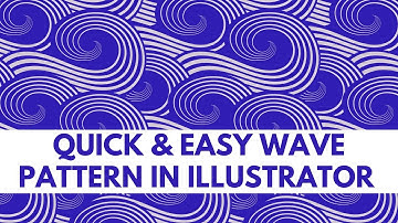 Wave Pattern in Illustrator CC - Quick & Easy Pattern Repeat