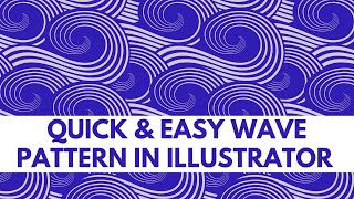 Wave Pattern in Illustrator CC - Quick & Easy Pattern Repeat