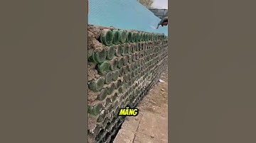 Ngôi nhà tuyệt đẹp xây dựng từ chai bia rỗng #shorts