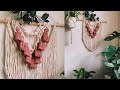 Boho macrame wall hanging // Easy tutorial for beginners